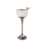 Karaca Black Birdy candle holder M, 30 cm
